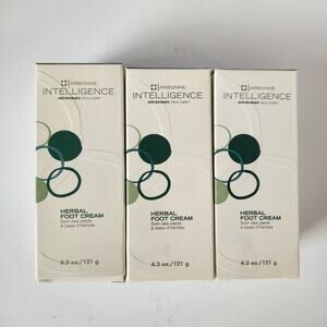 New! x3 Arbonne Intelligence Herbal Foot Cream 4.3 oz Not-So-Basic Skin Care